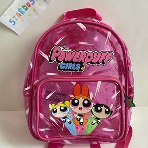 Powerpuff girls clear pink backpack